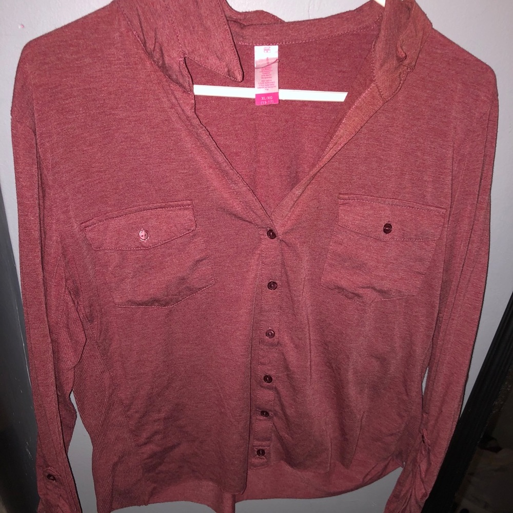 No Boundaries button up long sleeve